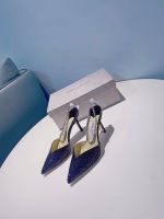 Jimmy Choo Spring/Summer Crystal Chain High-Heeled Shoes - Image 3