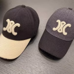 CELINE Arc de Triomphe Wool Baseball Cap