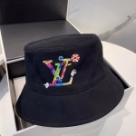 LV Louis Vuitton Classic Black Bucket Hat - Image 2
