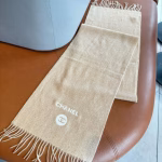 Chanel 100% Cashmere Water Wave Pattern Scarf - Image 7