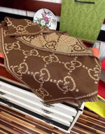 Gucci Plaid Big G Wool Scarf - Image 2