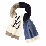 LV Louis Vuitton Cable Letter Knit Scarf - Image 10