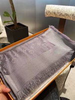 LV Classic Monogram Hidden Pattern Jacquard Square Scarf / Scarf / Silk Scarf - Image 5