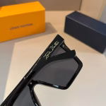 LV Louis Vuitton New Metal Single-Bridge Aviator Sunglasses - Image 6