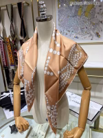 Chanel New Silk Square Scarf with Pearl Jewelry Print (In-Sync with Counter Releases) - Image 6