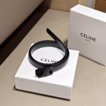 Celine Arc de Triomphe Black and Brown Women's Belt - Image 8