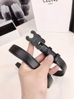 CELINE Women's 2.5cm Black Belt - Image 3