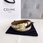 Celine New Arrival: Women's Belt with Three-Dimensional Buoy Pin Buckle