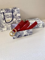 Dior Women's 3.0cm Vintage Buckle Double-sided Cowhide Belt - Image 10