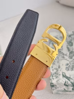 Dior Original Single Hook Buckle Double-Sided Top-Grain Cowhide Belt - Image 5