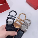 Ferragamo Classic Buckle Men's Reversible Belt