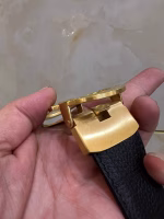 Ferragamo Deer Leather Men's Belt - Image 5