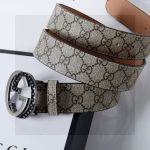 Gucci Classic Printed Pin-Buckle Belt - Image 2