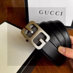 Gucci Hollowed-Out Automatic Snap Buckle Belt - Image 2