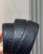 GUCCI All-Over Double G Embossed Belt - Image 2