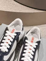 Prada America’s Cup Series Patent Leather Mesh Casual Athletic Sneakers - Image 5