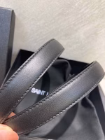 Yves Saint Laurent Original Style Retro Gold-Buckle Heart-Shaped Women's Leather Belt - Image 7