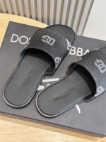 Dolce&Gabbana Men's Calfskin Slippers - Image 5