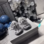 Balenciaga 3XL Suede Distressed 10.5th Generation Graffiti Painting Style Chunky Sneakers - Image 7