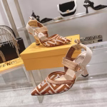 FENDI Breathable & Comfortable High-Heel Sandals and Single Shoes - Image 9