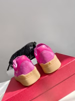 VALENTINO 2023 UPVILLAGE Collection Couple's Studded Color-Block White Shoes - Image 6