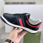 GUCCI High-Top Calfskin Perforated Series Casual Shoes