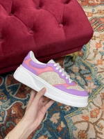 Gucci Couples' Light Luxury Retro Classic Perforated White Sneakers - Image 8