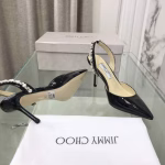 Jimmy Choo Early Spring Handcrafted Rhinestone Elegant High-Heeled Shoes - Image 3