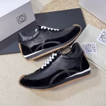 LOEWE Platform Color-Block German Training Sneakers / Retro Running-Inspired Sneakers / White Sneakers