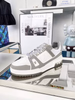 LV gray and white Trainer men's sports shoes - Image 3