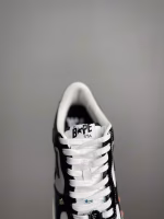 BAPE STA Low Classic Trendy Patent Leather Low-Top Fashion Sneakers - Image 5