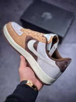 Nike Suede Coffee Bean Air Force-style Sneakers - Image 5
