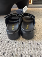 Prada 2025 Spring-Summer New Platform Velcro Two-Strap Sandal Mules - Image 7