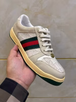 Gucci same-style men's skate shoes with crocodile belly Himalayan white leather - Image 3