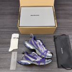 Balenciaga Phantom Sneaker 3XL Generation 10 Silver-Gray-Purple Distressed Trendy Running Shoes - Image 6
