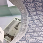 Dior Gray Letter-Print Sun Hat - Image 4