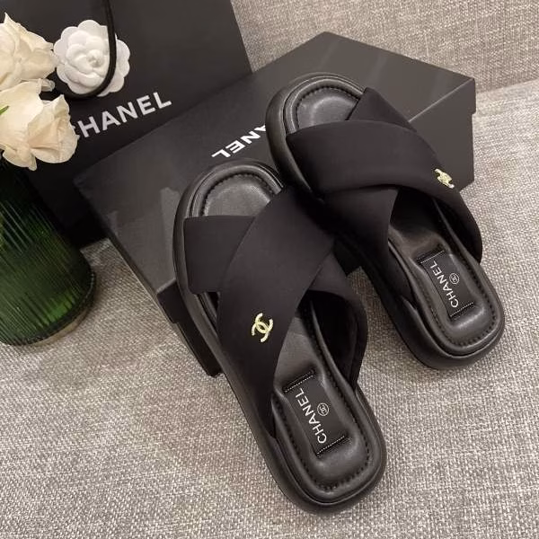 6 Chanel Cloud 2 Series Crisscross Strap Sandals - Image 1