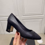 Chanel Classic Color-Block High Heels for Spring and Summer - Image 5