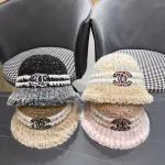 Chanel 2024 Autumn/Winter New Style Color - Blocked Plush Fisherman Hat - Image 2