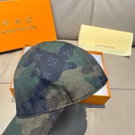 LV Louis Vuitton Camouflage Baseball Cap - Image 6