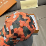 LV High-Quality Colorful Checkerboard Baseball Cap - Image 7