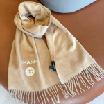 Chanel 100% Cashmere Water Wave Pattern Scarf - Image 8