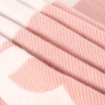 Chanel Classic Pink-White Double-Sided Color-Block Jacquard Scarf - Image 3