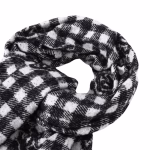 Chanel Gray-White Plaid Cashmere Scarf - Image 9