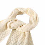 Chanel Black and White Pineapple Pattern Cashmere Scarf - Image 7