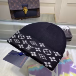 LV Original Single Double-Layer Wool and Cashmere Knit Hat - Image 7