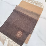 Chanel Gradient Color-Block Openwork Scarf with Double C Logo - Image 3