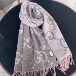 Gucci GG Cashmere Jacquard Scarf - Image 5