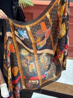 Louis Vuitton (LV) 2023 New Silver Thread Printed Cashmere Long Scarf - Image 5