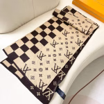 LV Louis Vuitton 100% Imported Knitted Cashmere Scarf - Image 9